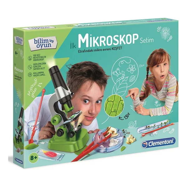 Clementoni Bilim Ve Oyun İlk Mikroskop Setim 64963 - Görsel 2
