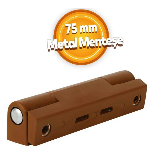 Badem10 Pvc Pimapen Pencere Menteşesi Metal 75 Mm Açık Kahverengi - Görsel 5