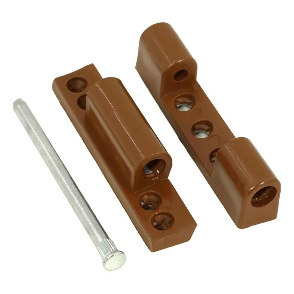 Badem10 Pvc Pimapen Pencere Menteşesi Metal 75 Mm Açık Kahverengi - Görsel 2