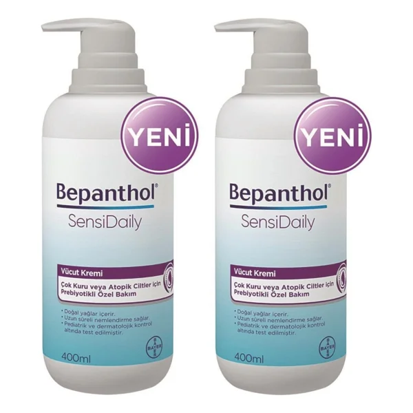 Bepanthol Sensidaily 400 Ml 2 Adet Vücut Kremi - Görsel 6