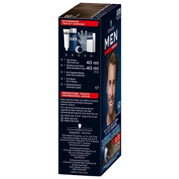 Men Perfect 60 Kahve 2 Adet Erkek Saç Boyası - Görsel 5