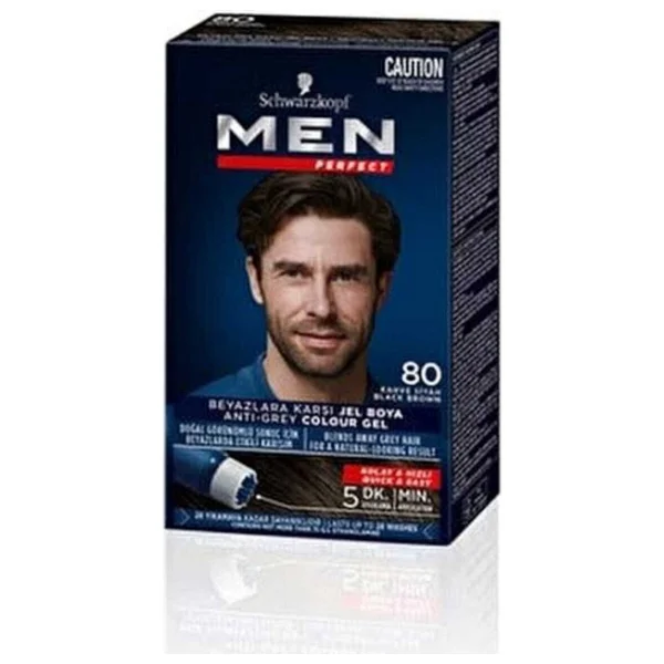 Men Perfect 80 Kahve Siyah 6 Adet Erkek Saç Boyası - Görsel 2