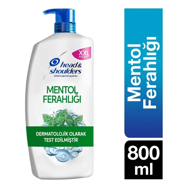 Head & Shoulders Mentol Ferahlığı 800 Ml Kepek Şampuanı - Görsel 6