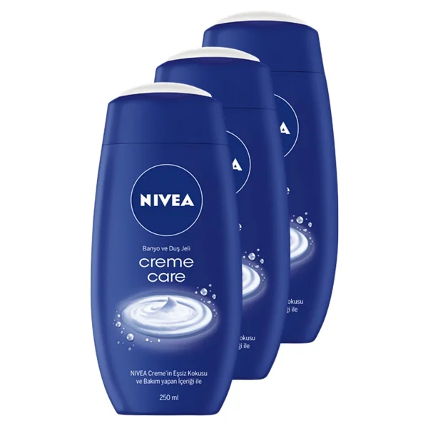 Nivea Creme Care Shower Gel 250 ml 3 Adet Banyo ve Duş Jeli - Görsel 3