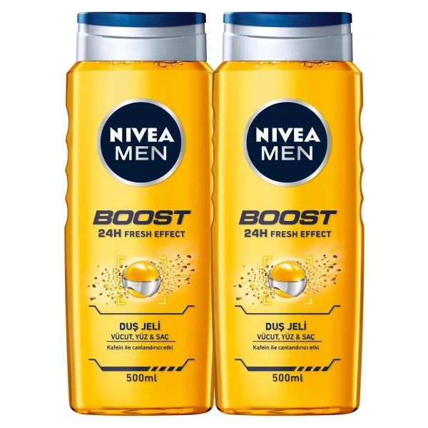 Nivea Men Boost 500 Ml 2 Adet Duş Jeli - Görsel 2