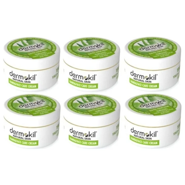 Dermokil Natural El Ve Yüz Bakım Kremi Aloe Vera 300 Ml X 6 Adet - Görsel 2