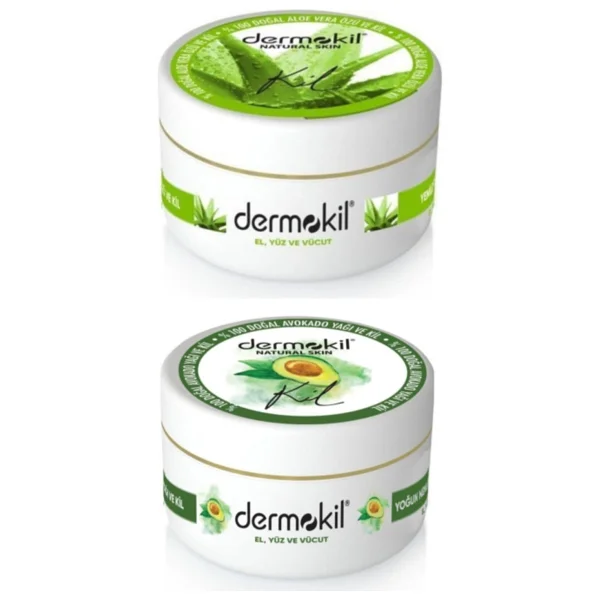 Dermokil Natural Aloe Vera 300 Ml + Avokado Özlü 300 Ml El Ve Yüz Bakım Kremi - Görsel 2