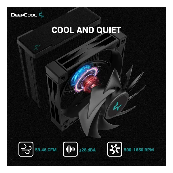 Deepcool Ak400 Zero Dark Plus İşlemci Soğutucu - Görsel 2