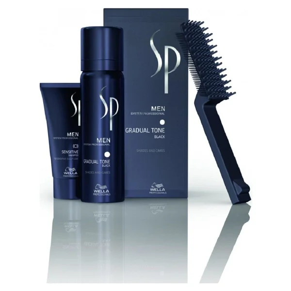 Wella Men Gradual Tone 60 Ml Siyah Köpük Erkek Saç Boyası Bakım Seti - Görsel 2