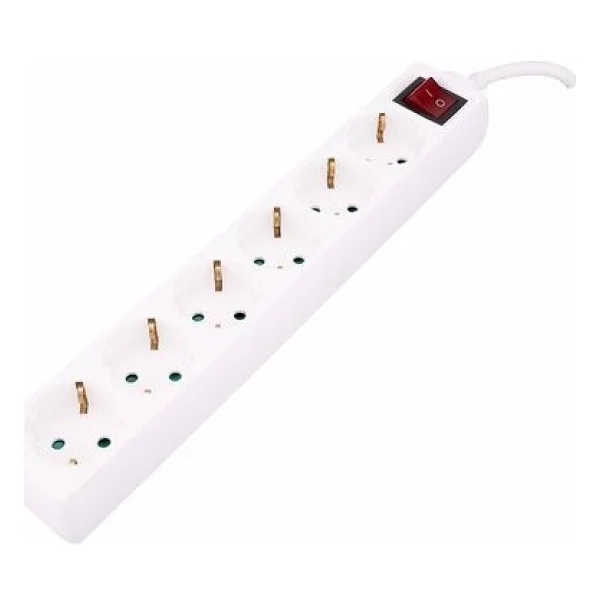 Philips Sps1060a/51 2m Tam Bakır Kablolu 6'lı Çocuk Korumalı Beyaz Priz Çoklayıcı - Görsel 2