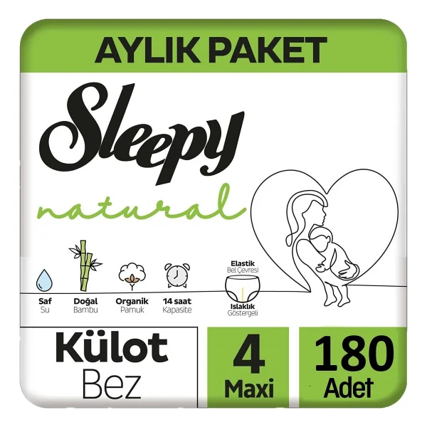 Sleepy Natural 5 Numara Junior 160'lı Külot Bez - Görsel 4
