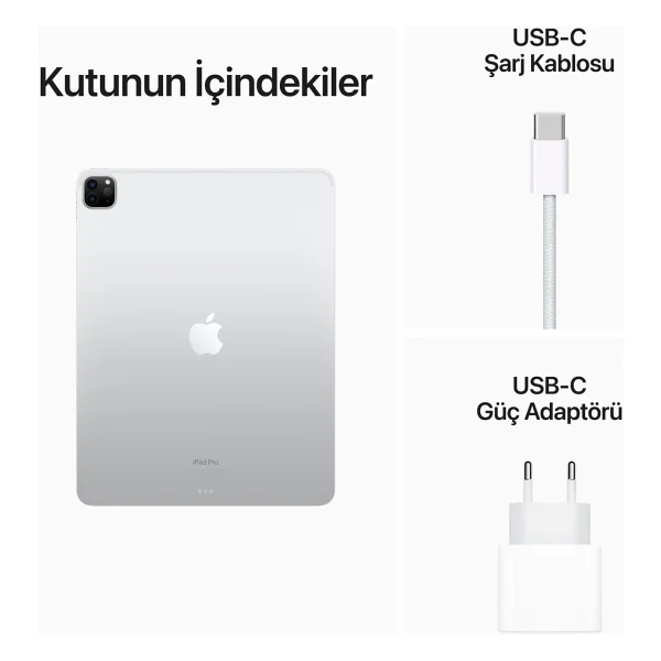 iPad Pro 6. Nesil Wi-Fi 128 GB 12.9" Mnxq3tu/A Gümüş Tablet - Görsel 10