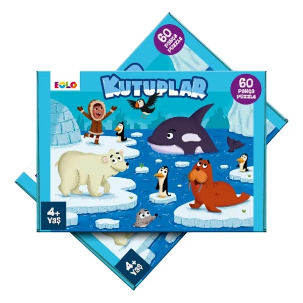 Eolo Kutuplar 60 Parça Yer Puzzle - Görsel 2