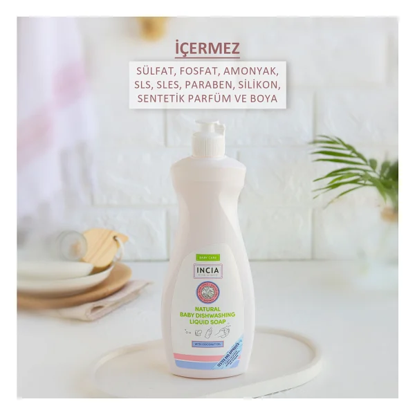 Incia Doğal Bebek Bulaşık Sabunu 500 Ml - Görsel 5