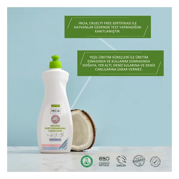 Incia Doğal Bebek Bulaşık Sabunu 500 Ml - Görsel 6