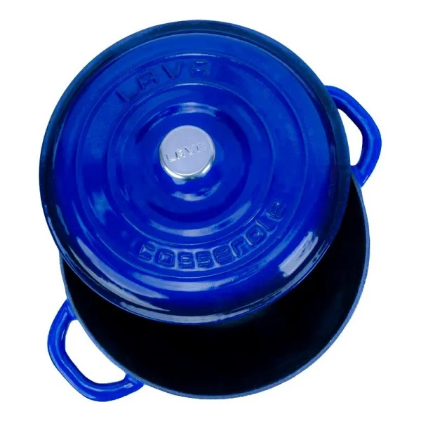 Lava New Heritage Yuvarlak Mavi 22 cm Döküm Tencere - Görsel 2