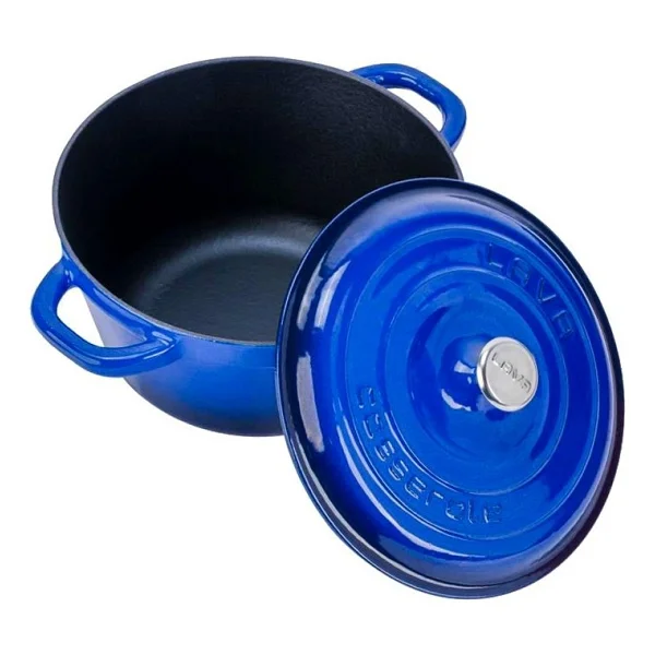 Lava New Heritage Yuvarlak Mavi 22 cm Döküm Tencere - Görsel 3