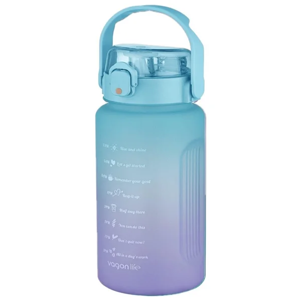 Vagonlife Vgn2213 Turuncu-Mavi 1500 Ml Tritan Pipetli Matara - Görsel 5