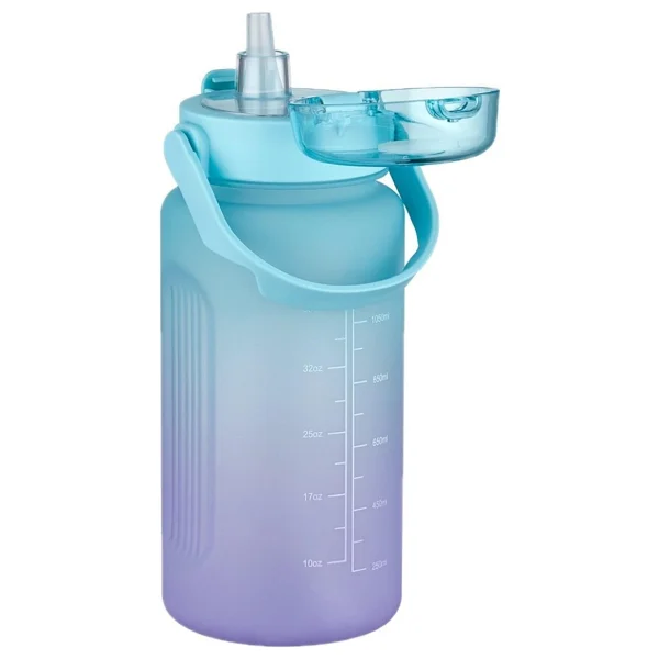Vagonlife Vgn2213 Turuncu-Mavi 1500 Ml Tritan Pipetli Matara - Görsel 6
