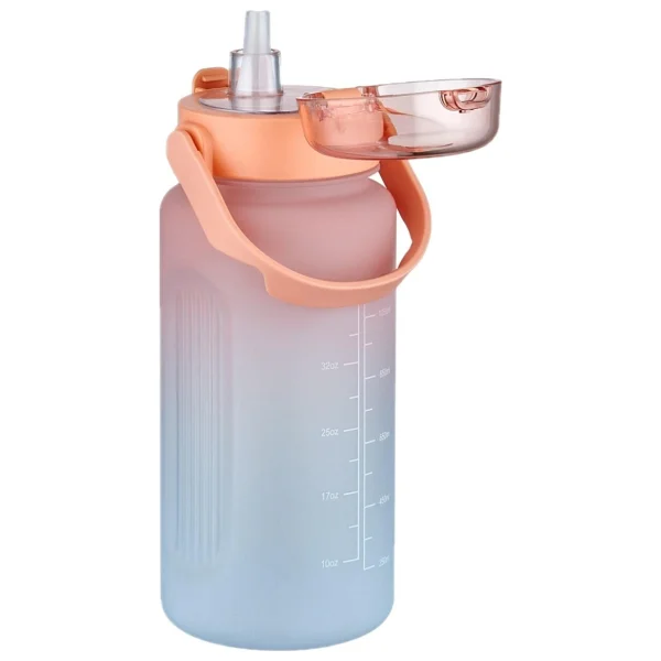 Vagonlife Vgn2213 Turuncu-Mavi 1500 Ml Tritan Pipetli Matara - Görsel 2