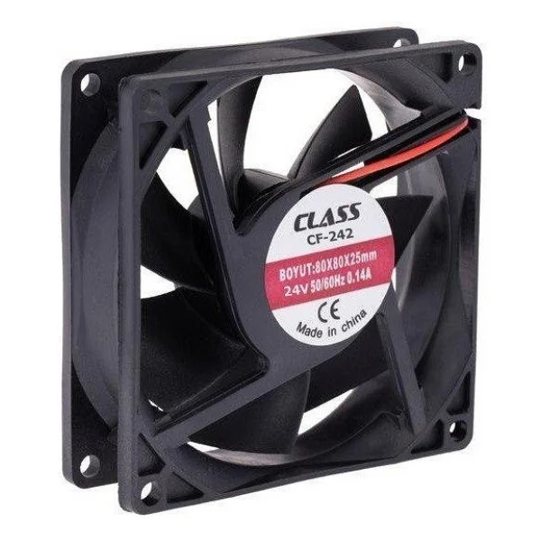 Class Cf-242 80x80x25mm Dc 24volt Fan - 1adet - Görsel 2