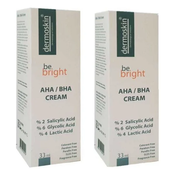 Dermoskin Be Bright AHA/BHA Cream 33 ml 2 Adet - Görsel 3