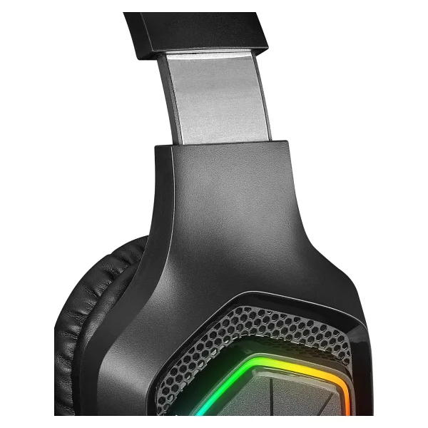 Rampage Vector Rm-K90 Siyah RGB USB Kablolu Kulak Üstü Oyuncu Kulaklığı - Görsel 7