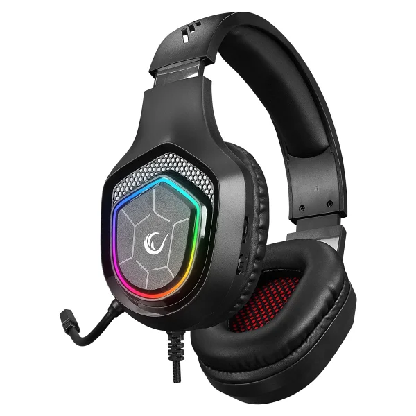 Rampage Vector Rm-K90 Siyah RGB USB Kablolu Kulak Üstü Oyuncu Kulaklığı - Görsel 5