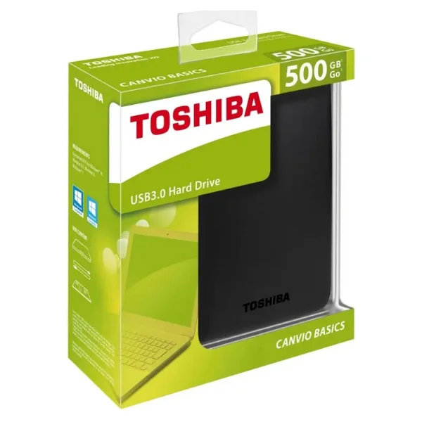 Toshiba Canvio Basics Hdtb405ek3aa USB 3.0 2.5" 500 GB Harici Harddisk - Görsel 2