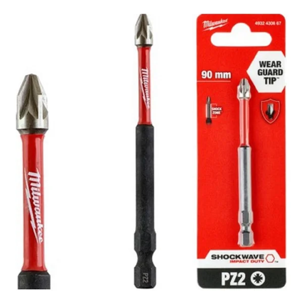 Milwaukee T4932430867 Pz2 90 Mm Shockwave Bits Uç - Görsel 2