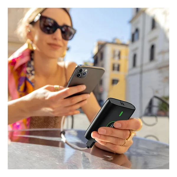 Woyax By Deji Powerbank 10000 mAh 22.5w Hızlı Taşınabilir Şarj Cihazı - Siyah - Görsel 7