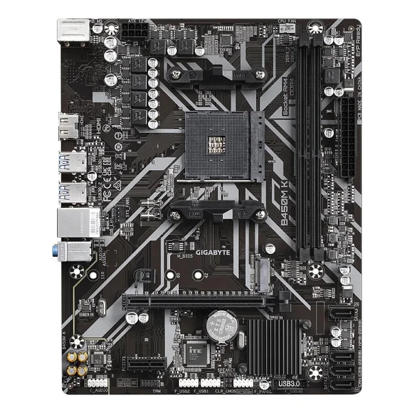 Gigabyte B450M K AMD AM4 DDR4 Micro ATX Anakart - Görsel 2