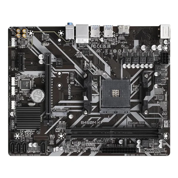 Gigabyte B450M K AMD AM4 DDR4 Micro ATX Anakart - Görsel 4