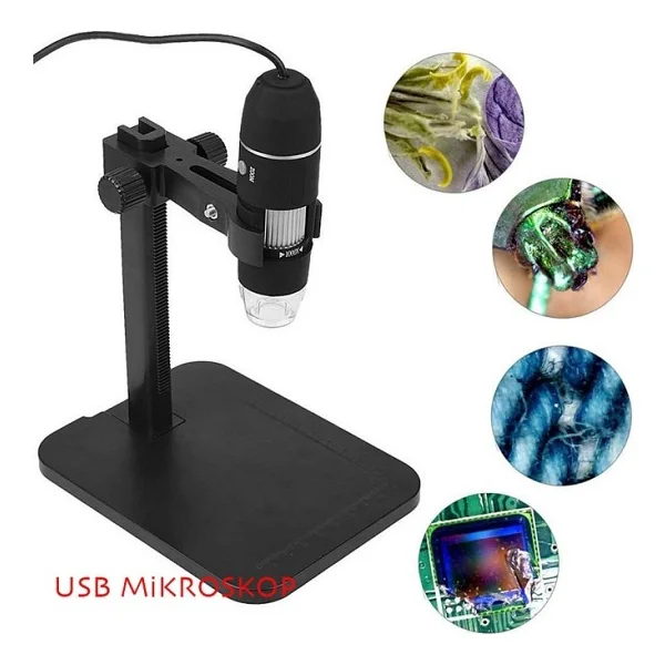 Triline 1000x 2mp Dijital Standlı 8 Ledli USB Otg Mikroskop - Görsel 2