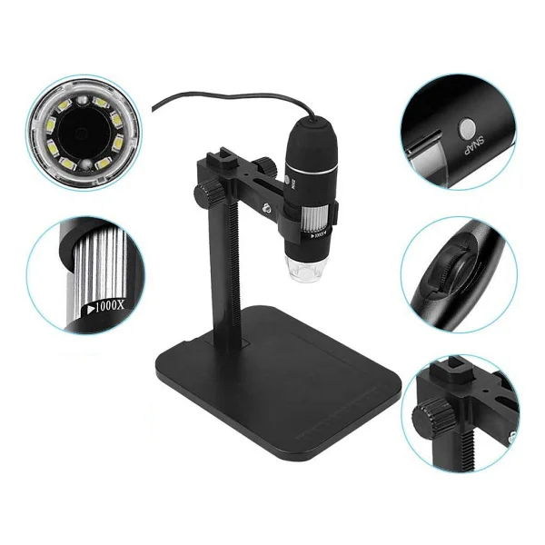 Triline 1000x 2mp Dijital Standlı 8 Ledli USB Otg Mikroskop - Görsel 4