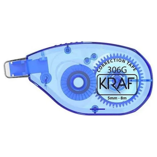Kraf Düzeltici Şerit Silici 306g 5mm X 8m Lacivert Renkli Kullanım İçin - Görsel 2