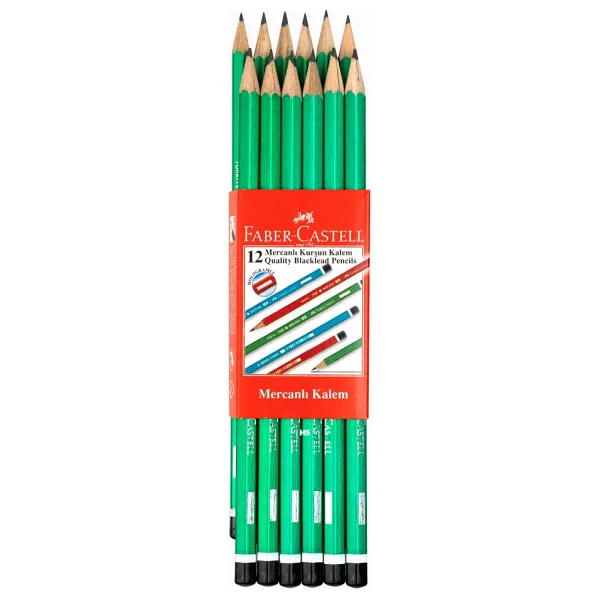 Faber-Castell 12'li Mercanlı Kurşun Kalem - Görsel 8