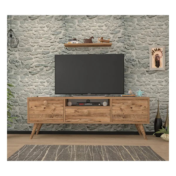 Penta Atlantik Çam 160 cm Tv Sehpası - Görsel 6