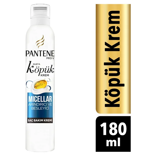Pantene Micellar Arındırıcı Ve Besleyici 180 Ml Köpük Saç Kremi - Görsel 9