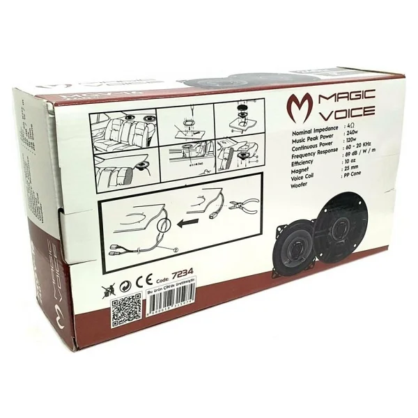 Magicvoice Mgv-16 16cm 240watt Tweeterli 2li Takım Hoparlör - Görsel 3