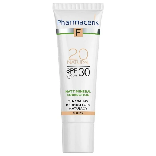 Pharmaceris F Mineral Matlaştırıcı Fluid Dermo Spf 30 20 Natural 30 Ml Fondöten - Görsel 2