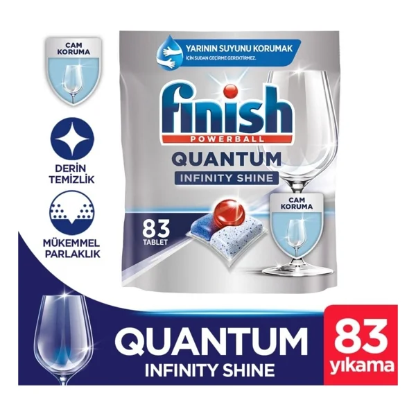 Finish Quantum Infinity Shine Bulaşık Makinesi Tableti 83'lü - Görsel 6