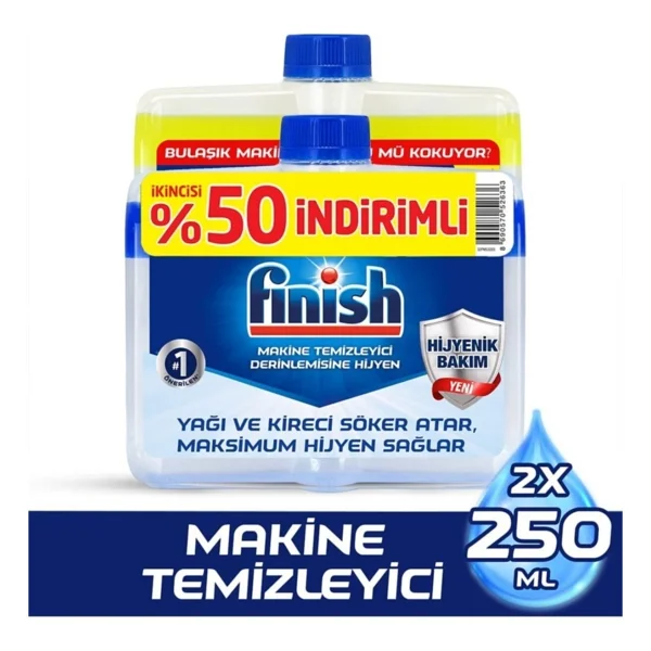 Finish 250 Ml 2'li Paket Bulaşık Makinesi Temizleyici - Görsel 2
