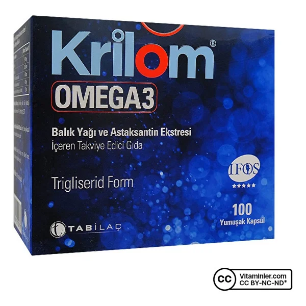 Krilom Omega 3 Balık Yağı 100 Kapsül - Görsel 4