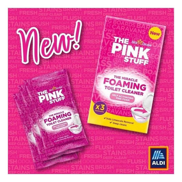 The Pink Stuff Köpüren Tuvalet Temizleyici 3x100 Gr - Görsel 4