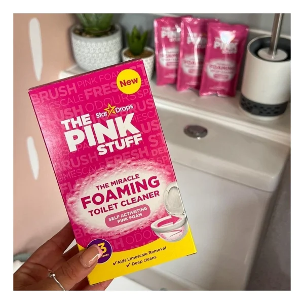 The Pink Stuff Köpüren Tuvalet Temizleyici 3x100 Gr - Görsel 3