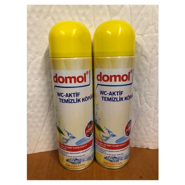 Domol Limon Özlü 500 Ml 2'li Tuvalet Temizleyici Köpük - Görsel 2