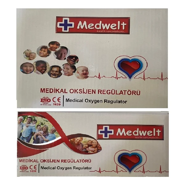 Medwelt Oksijen Regülatörü Oksijen Terapi Cihazı Manometre MW905 - Görsel 2