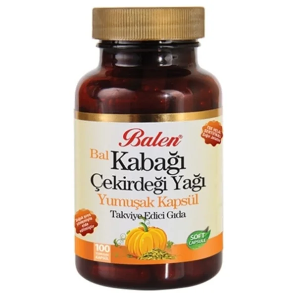 Balen Bal Kabağı Çekirdeği Yağı 100 Yumuşak Kapsül - Görsel 2