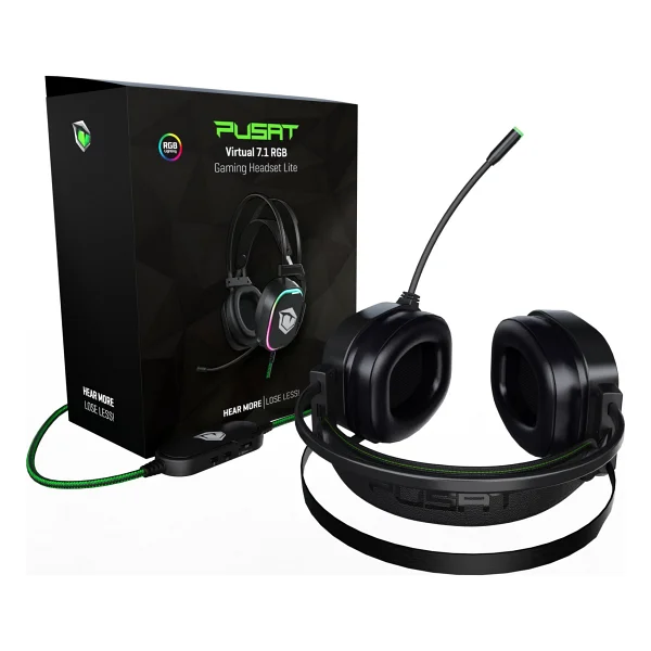 Monster Pusat Lite RGB 7.1 Kablolu Kulak Üstü Oyuncu Kulaklığı - Görsel 7